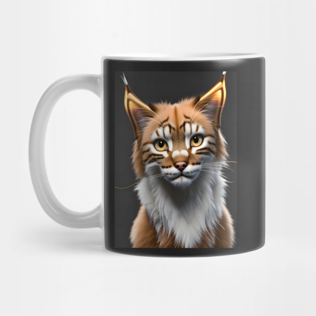 Lynx Cat - Modern Digital Art by Ai-michiart